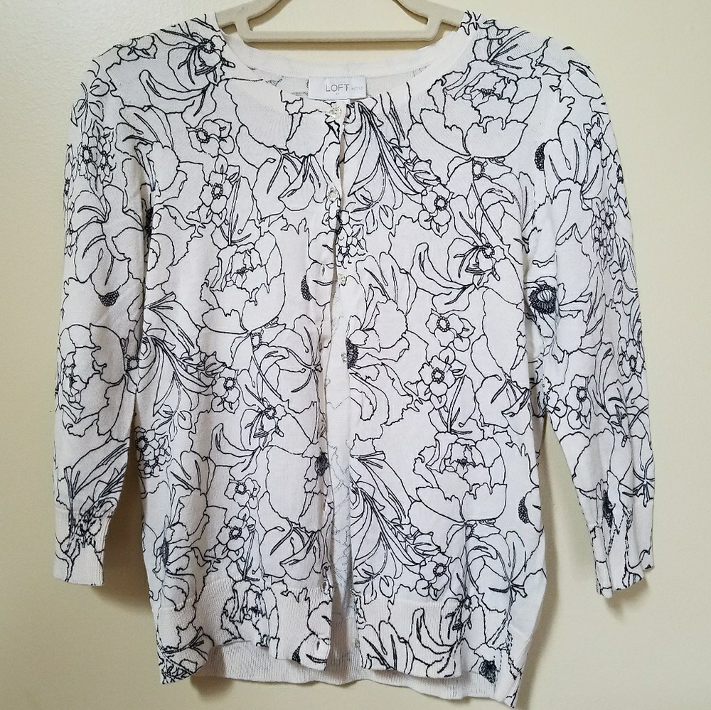 Loft Floral Cardigan